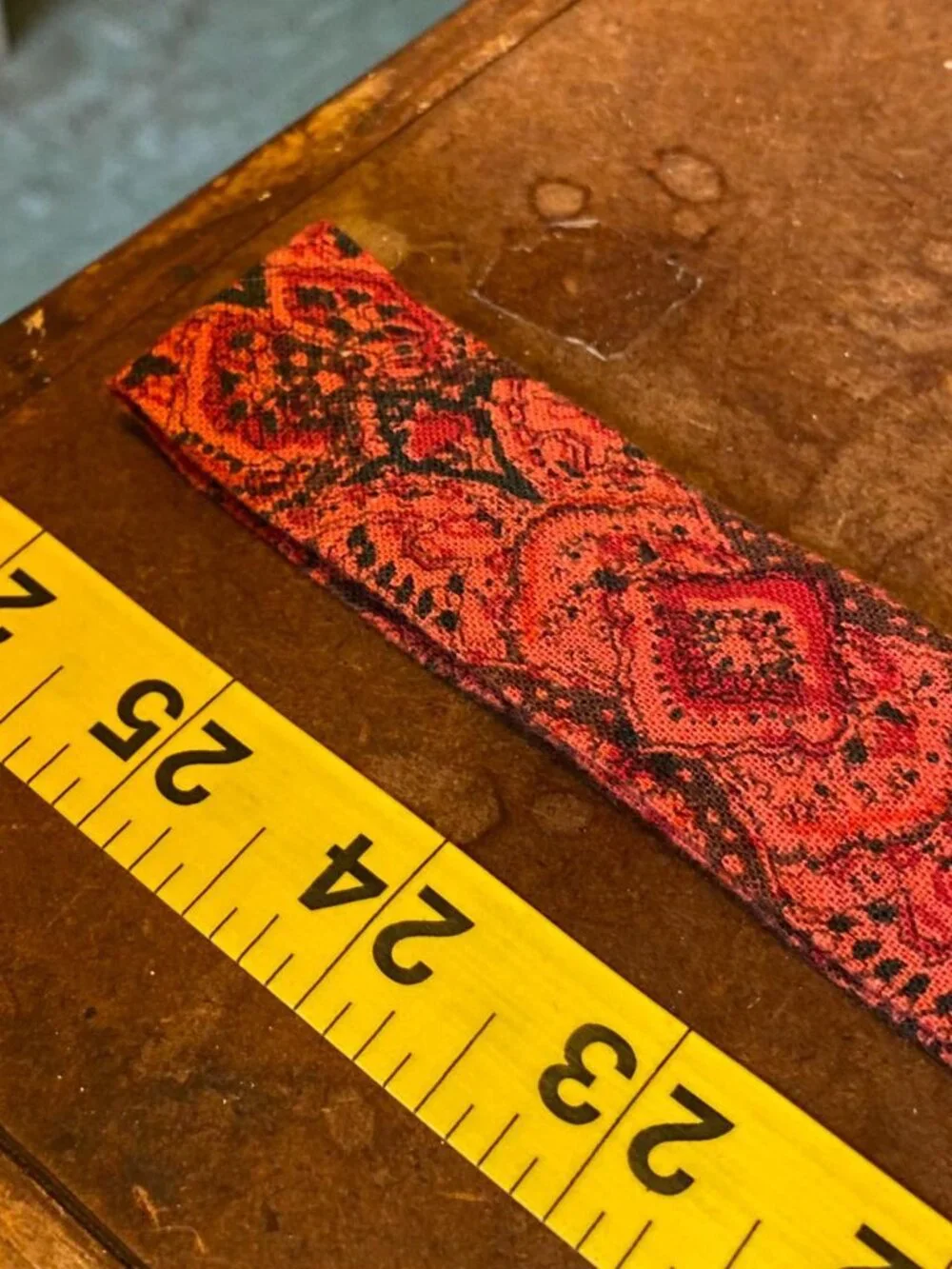 60s Rooster Paisley Upholstery Tapestry Carpet Tie Square End Square Bottom Boho